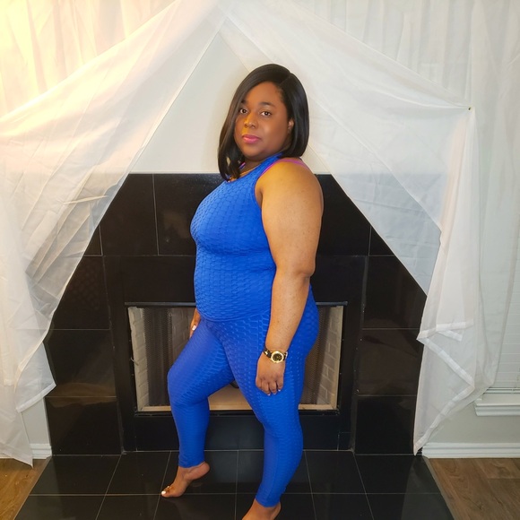 Royal blue leggings set - Picture 1 of 1